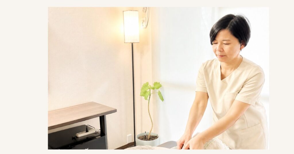 「身体をゆるめることを大切にしたはんなりの施術」